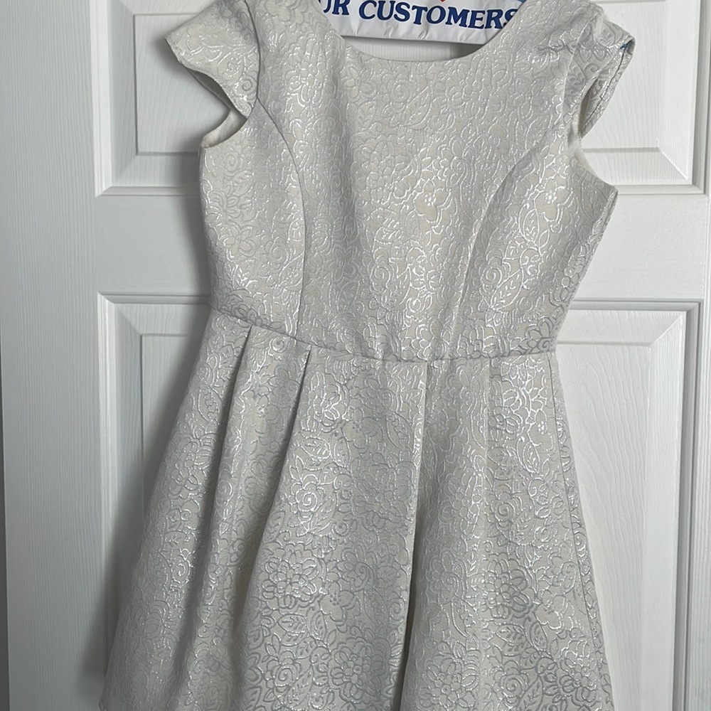 Cream colored sparkled girls dress